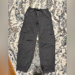 Garage Women's Charcoal Ankle Cargo Jeans